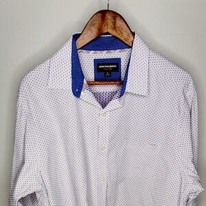 Johnston & Murphy Long Sleeve Button Up Dress Shirt Men's Size XL